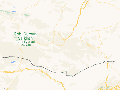 Map showing location of Tsoohor (43.30657, 104.07417)