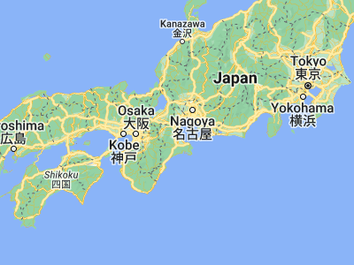 Map showing location of Tsu (34.73028, 136.50861)