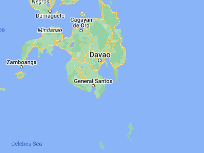 Map showing location of Tubalan (6.495, 125.56611)