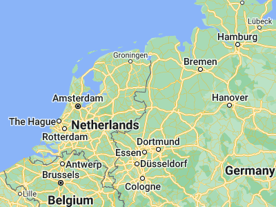 Map showing location of Tubbergen (52.4075, 6.78472)