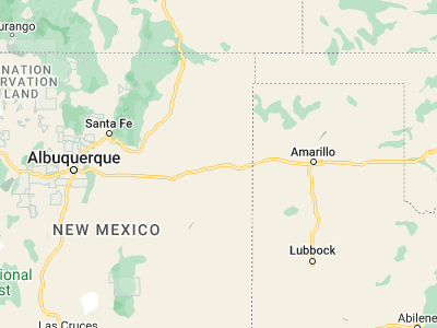 Map showing location of Tucumcari (35.17172, -103.72497)