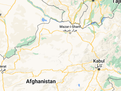 Map showing location of Tukzār (35.94831, 66.42132)