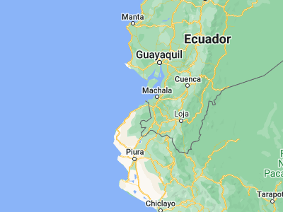 Map showing location of Tumbes (-3.56694, -80.45153)