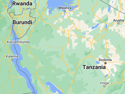 Map showing location of Tumbi (-5.06667, 32.73333)