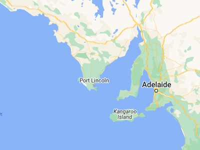 Map showing location of Tumby Bay (-34.37506, 136.10333)