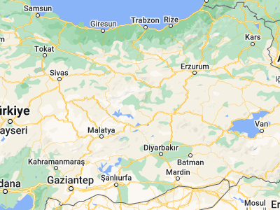 Map showing location of Tunceli (39.10829, 39.54711)