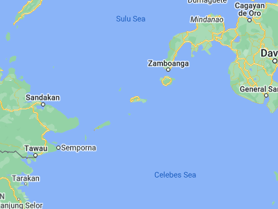 Map showing location of Tunggol (5.84458, 121.15436)