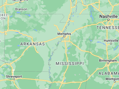 Map showing location of Tunica (34.68455, -90.38288)