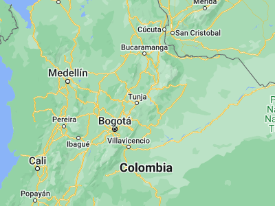 Map showing location of Tunja (5.53528, -73.36778)