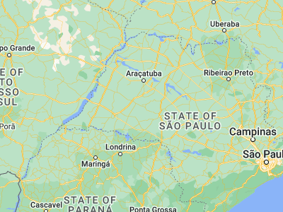Map showing location of Tupã (-21.93472, -50.51361)