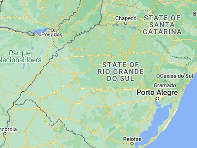 Map showing location of Tupanciretã (-29.08056, -53.83583)