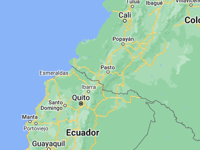 Map showing location of Túquerres (1.09234, -77.62085)