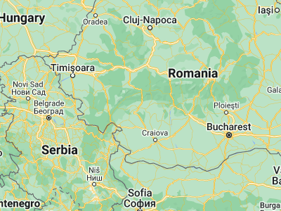Map showing location of Turcineşti (45.1, 23.33333)