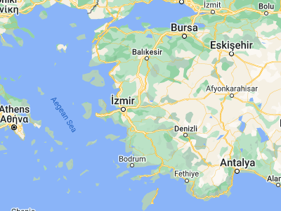 Map showing location of Turgutlu (38.49533, 27.6997)
