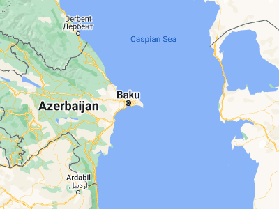 Map showing location of Türkan (40.36389, 50.215)