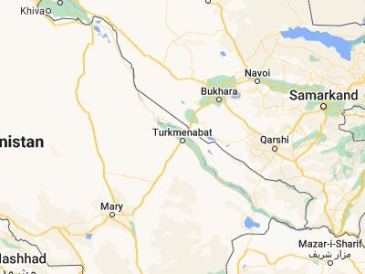 Map showing location of Türkmenabat (39.07328, 63.57862)