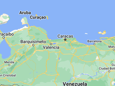 Map showing location of Turmero (10.22388, -67.47288)