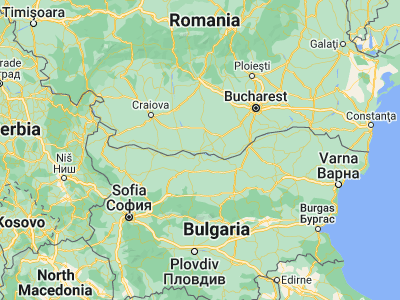 Map showing location of Turnu Măgurele (43.75, 24.86667)