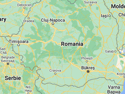 Map showing location of Turnu Roşu (45.63333, 24.3)