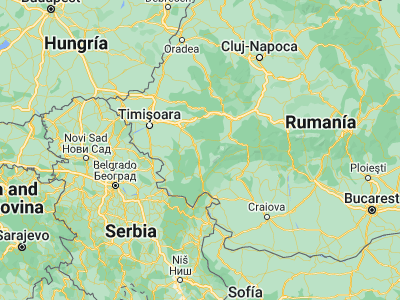 Map showing location of Turnu Rueni (45.38333, 22.33333)