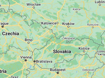 Map showing location of Turzovka (49.40429, 18.62258)