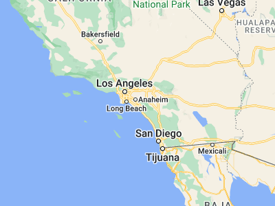 Map showing location of Tustin (33.74585, -117.82617)