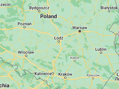 Map showing location of Tuszyn (51.60949, 19.53009)