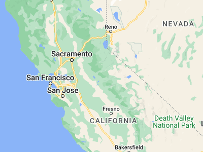 Map showing location of Twain Harte (38.03965, -120.23269)