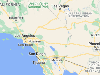 Map showing location of Twentynine Palms (34.13556, -116.05417)