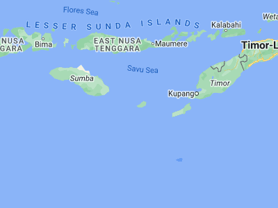 Map showing location of Ubajami (-10.5182, 121.7895)