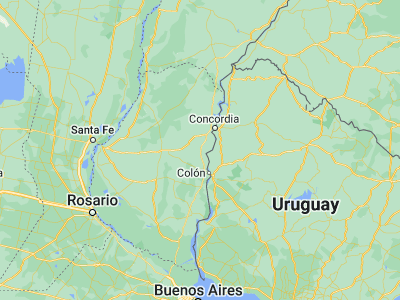Map showing location of Ubajay (-31.79358, -58.3135)