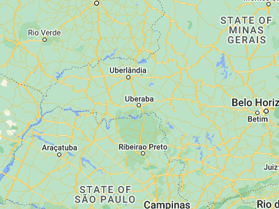 Map showing location of Uberaba (-19.74833, -47.93194)
