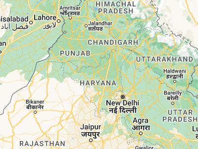 Map showing location of Uchāna (29.46856, 76.176)