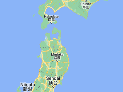 Map showing location of Uchimaru (40.51437, 141.49267)