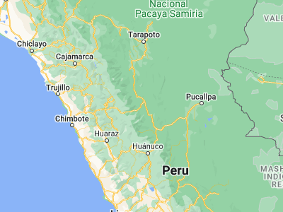 Map showing location of Uchiza (-8.45917, -76.46333)