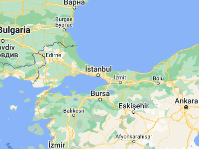 Map showing location of Üsküdar (41.02252, 29.02369)