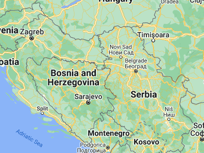 Map showing location of Ugljevik (44.66361, 19.02028)