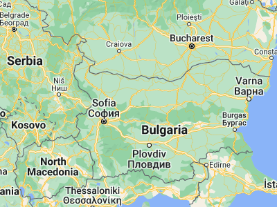 Map showing location of Ugŭrchin (43.1, 24.41667)