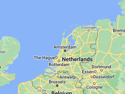 Map showing location of Uitgeest (52.52917, 4.70972)