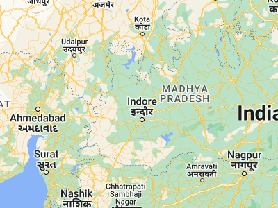 Map showing location of Ujjain (23.18333, 75.76667)