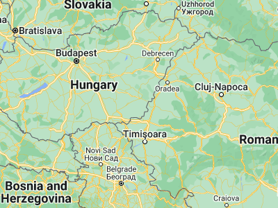 Map showing location of Újkígyós (46.58333, 21.03333)
