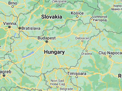 Map showing location of Újszász (47.3, 20.08333)