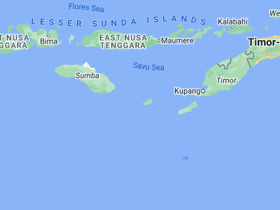 Map showing location of Ujudima (-10.6078, 121.6085)