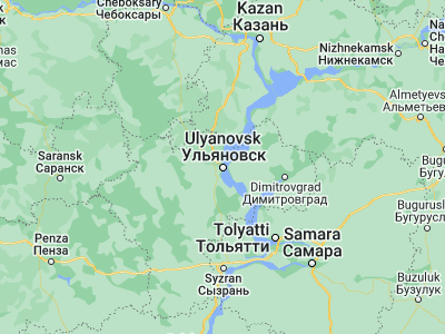 Map showing location of Ul’yanovsk (54.32824, 48.38657)