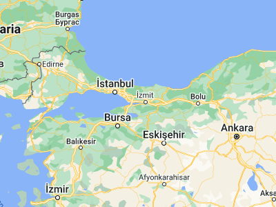 Map showing location of Ulaşlı (40.70583, 29.69608)