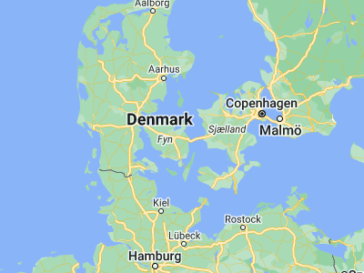 Map showing location of Ullerslev (55.36172, 10.6519)
