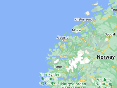 Map showing location of Ulsteinvik (62.34317, 5.84869)