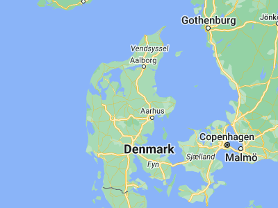 Map showing location of Ulstrup (56.38994, 9.79354)