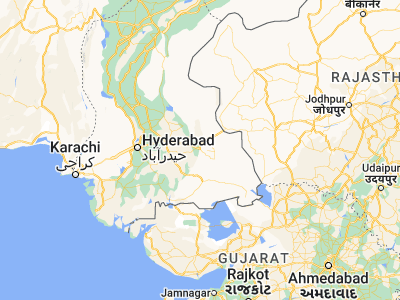 Map showing location of Umarkot (25.36157, 69.73624)