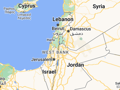 Map showing location of Umm Qays (32.65348, 35.6854)